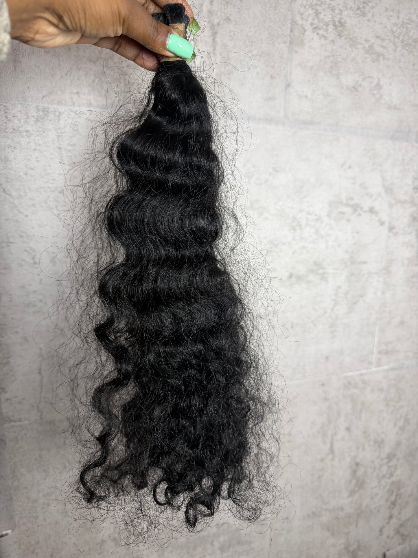 Raw Cambodian Boho Wavy/Curly Bulk Braiding Hair