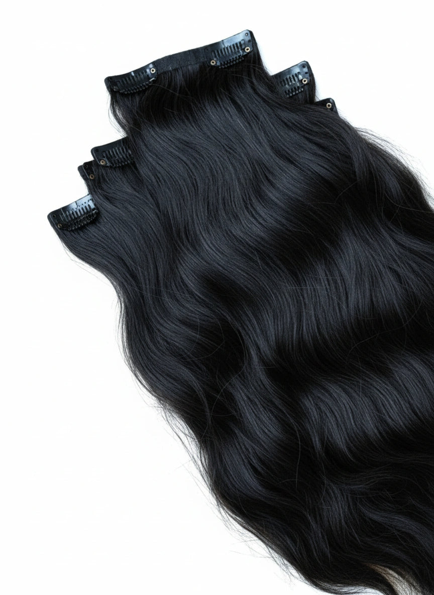 Virgin Wavy Seamless Clip-ins